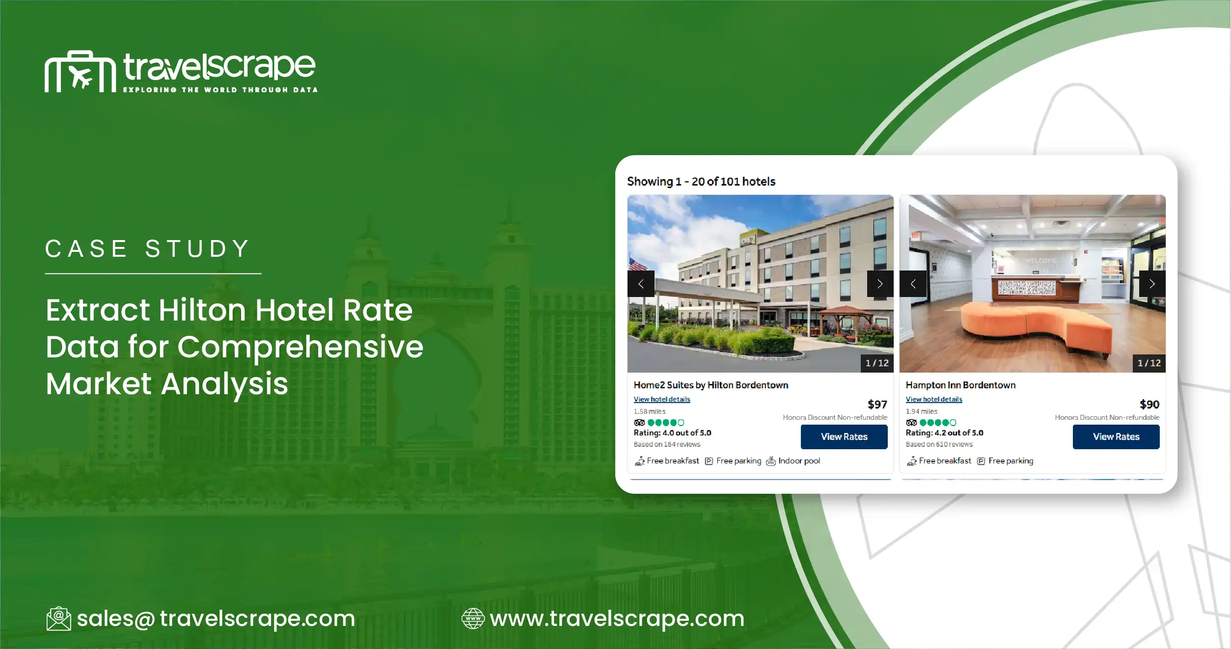 Extract Hilton Hotel Rate Data for Market Analysis